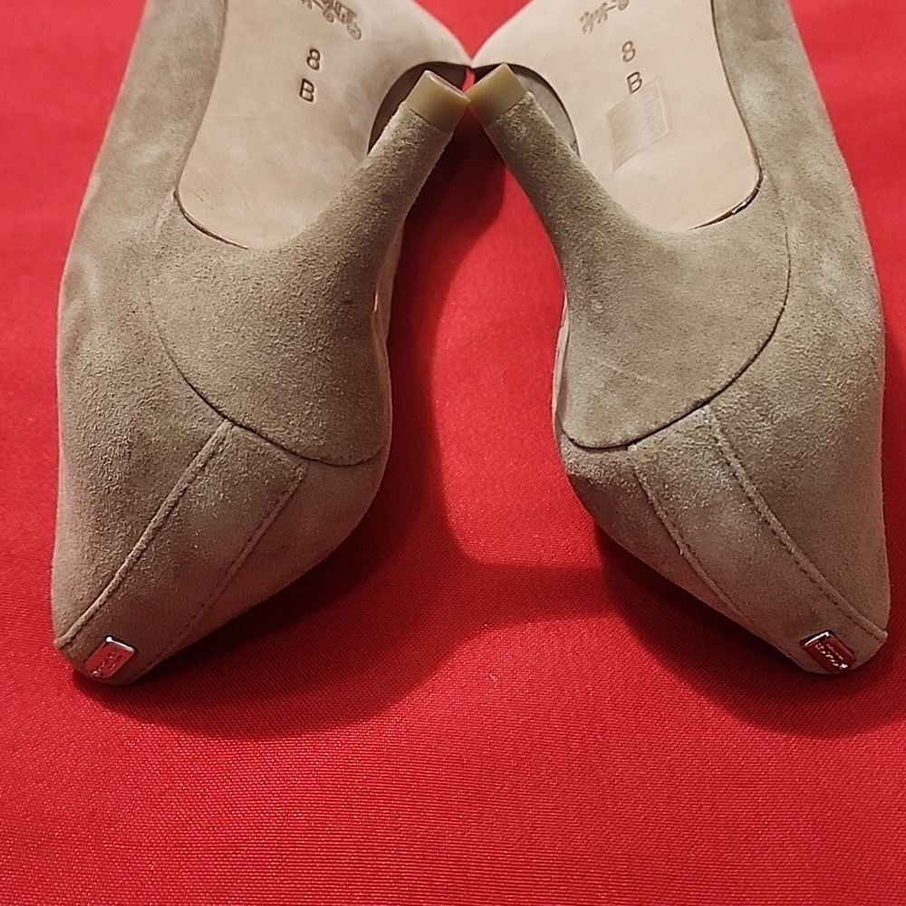 Coach Classic Pointed-Toe Suede Pumps - Picture 10 of 11
